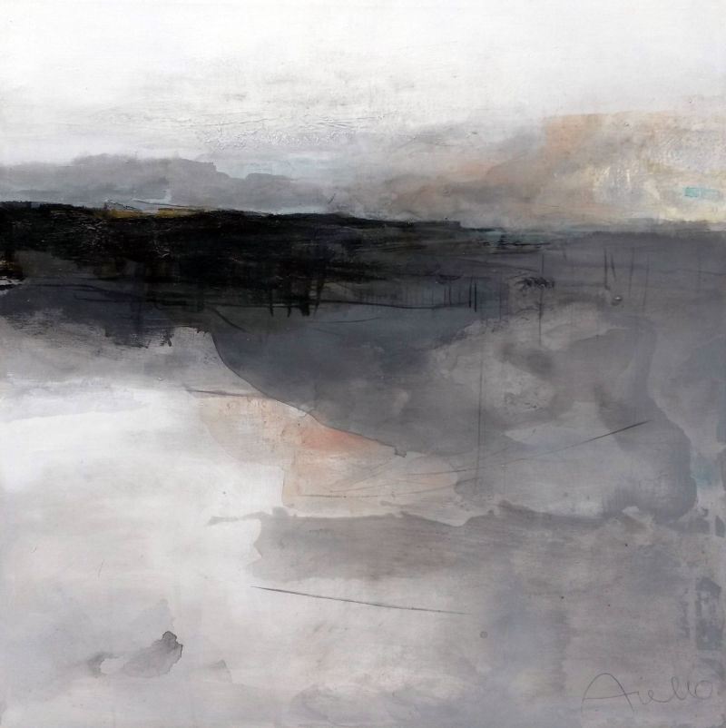 Guardando il cielo LOOKING AT THE SKY : The Works  of Sergio Aiello contemporary visual artist of Abstract Contemporary Landscape Paintings at https://www.sergioaiello.com