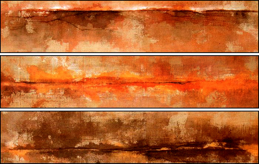 Triplo orizzonte la serie del paisaje abstracto de Sergio Aiello artista contemporaneo al sito sergioaiello.com